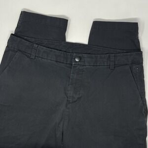 Lululemon Commission Pants 36 x 32.5 Black Classic Fit Swift Cotton‎ Golf Chino